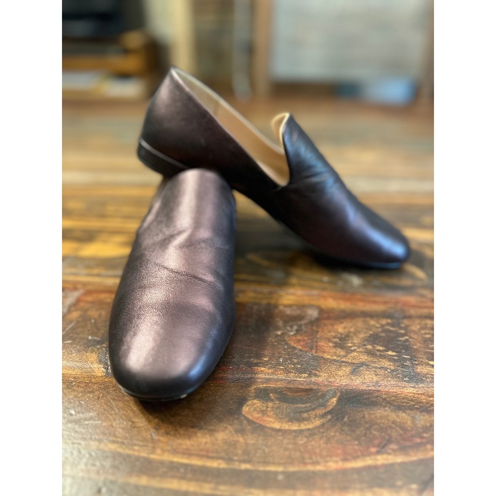 Liendo by Seychelles‎ Anthropologie Bronze Leather Loafer Woman Sz 6 Dress Shoe